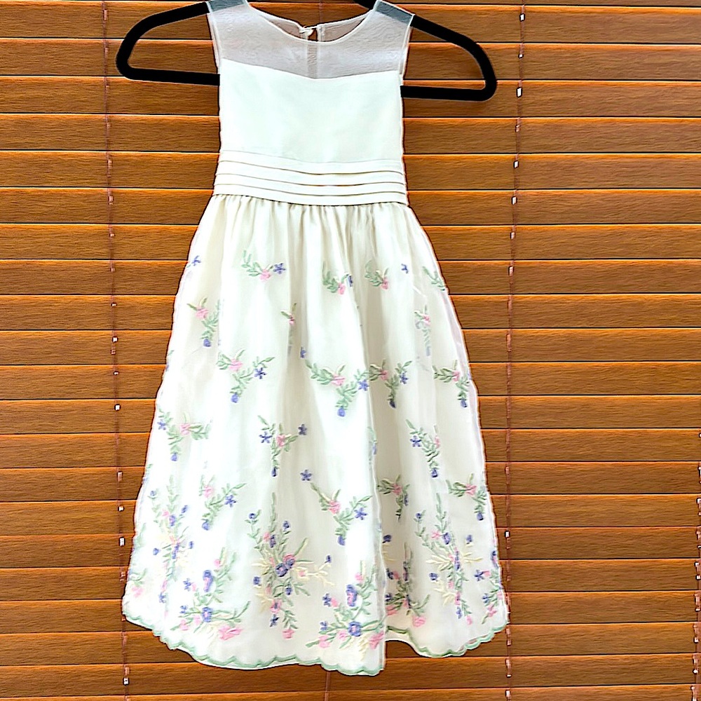 Cinderella formal floral embroidered dress